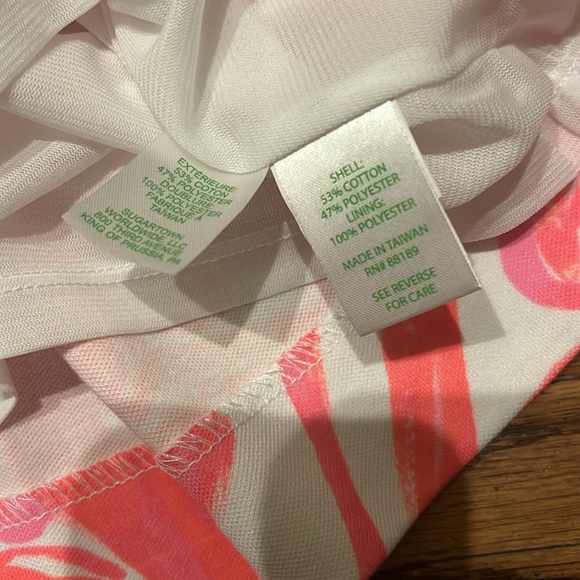 Lilly Pulitzer Callie Shift Dress Pink Sun Ray Shimmy Shimmy size Large NWT - Picture 5 of 9
